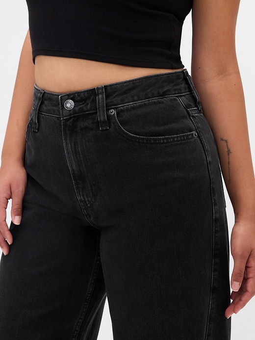 curvy high rise barrel jeans