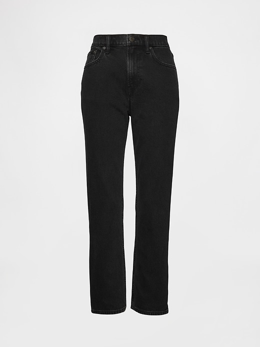 high rise 90s slim straight crop jeans