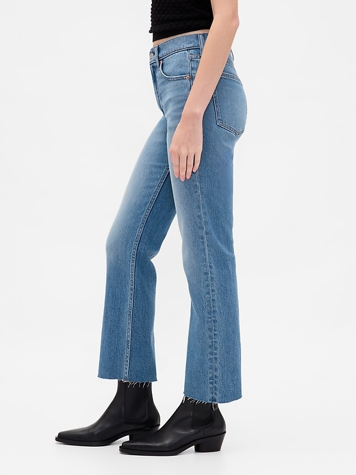 high rise 90s slim straight crop jeans