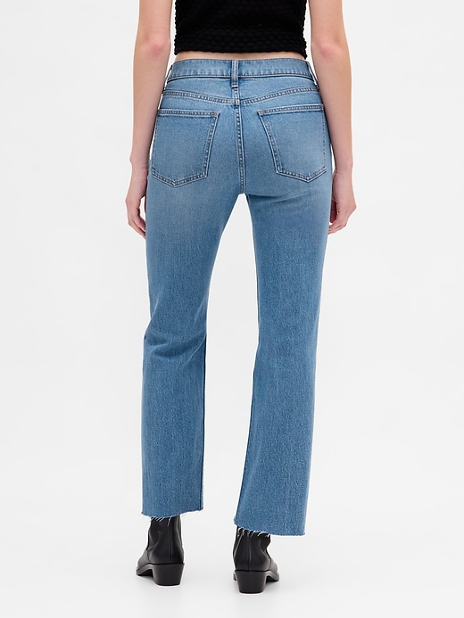high rise 90s slim straight crop jeans