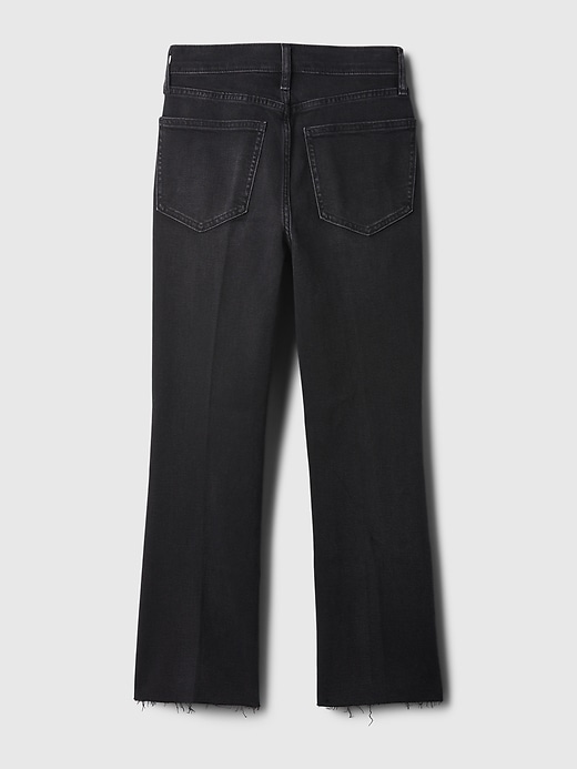 high rise kick flare jeans