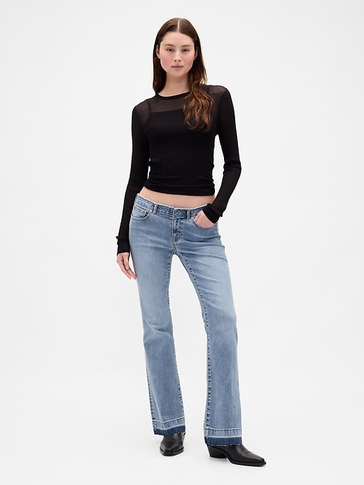 hüftjeans lang und schmal geschnitten