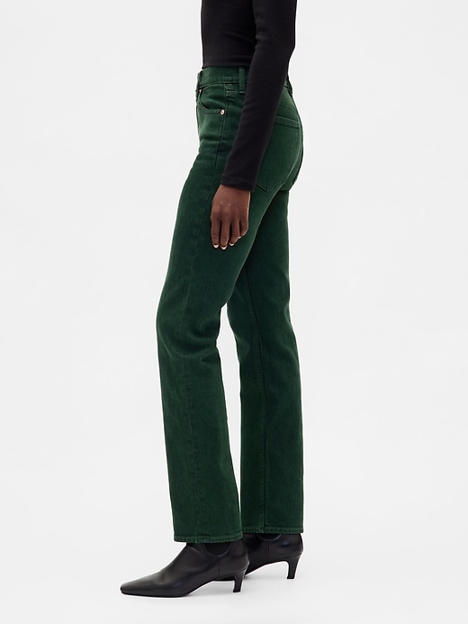 high rise 90s slim straight jeans