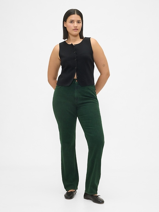 high rise 90s slim straight jeans