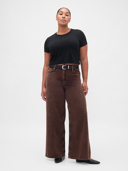 ultrasoft baggy jeans mit mittelhohem bund