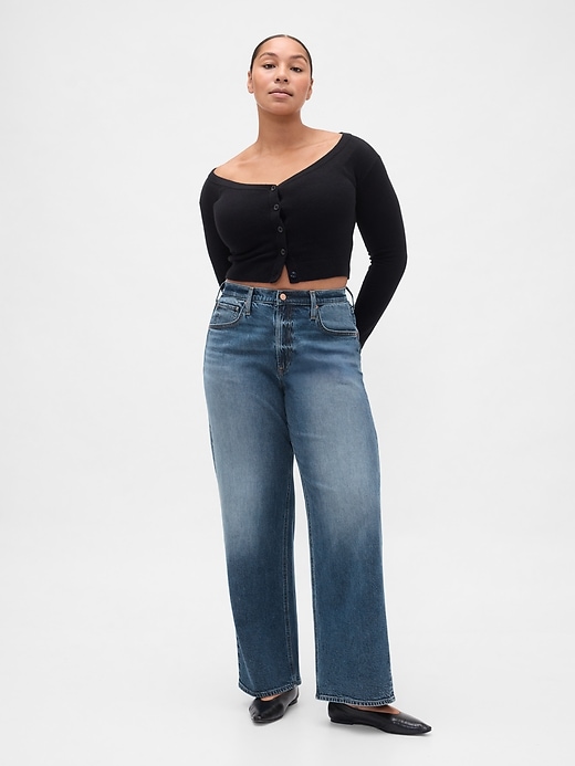 high-rise-jeans im 90er-jahre-stil mit lockerem schnitt