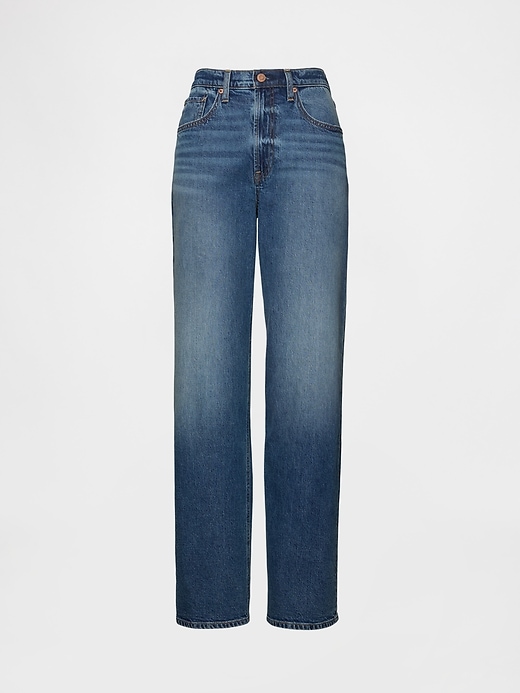 high-rise-jeans im 90er-jahre-stil mit lockerem schnitt