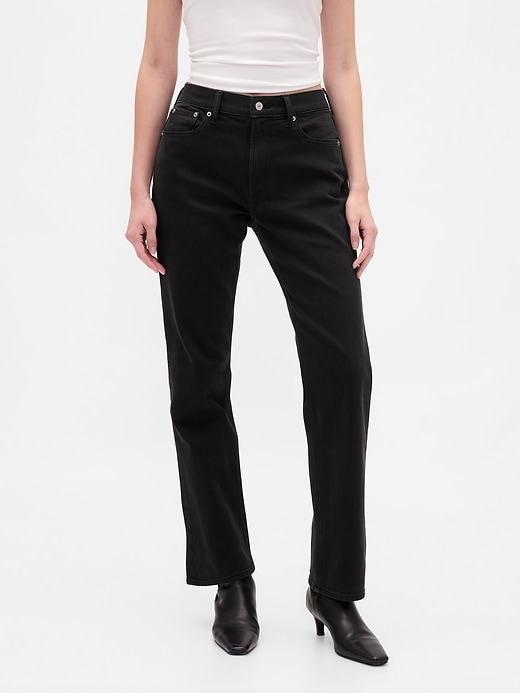 high rise 90s slim straight jeans
