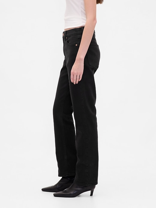 high rise 90s slim straight jeans