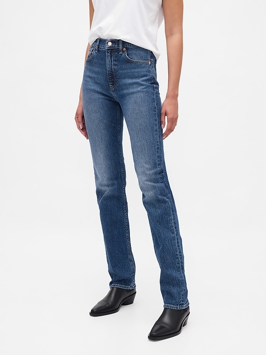 high rise 90s slim straight jeans