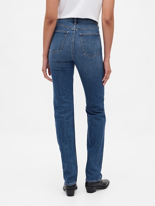 high rise 90s slim straight jeans