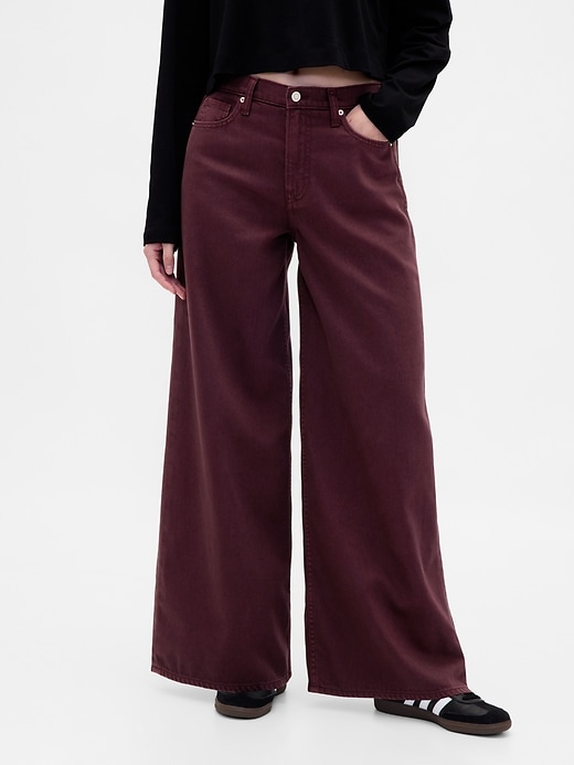 ultrasoft baggy jeans mit mittelhohem bund