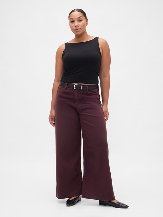 ultrasoft baggy jeans mit mittelhohem bund