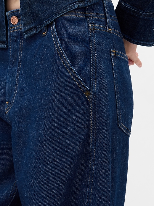ultrasoft baggy jeans mit mittelhohem bund