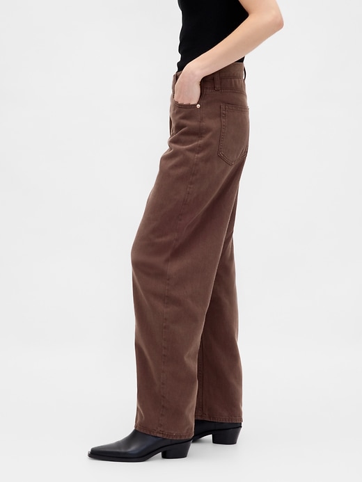 high rise ultrasoft crossover barrel jeans
