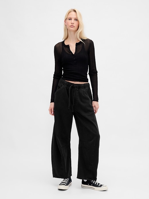 ultrasoft easy horseshoe jeans mit mittelhohem bund