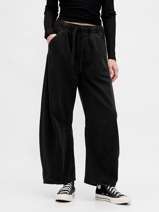 ultrasoft easy horseshoe jeans mit mittelhohem bund
