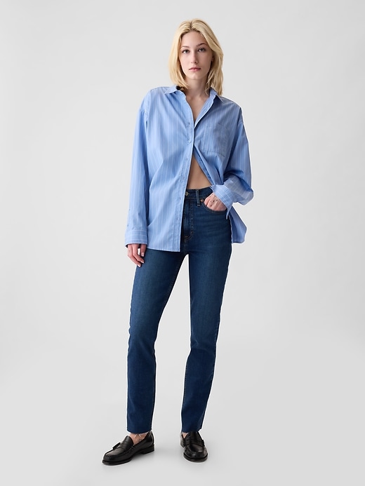 high rise vintage slim jeans