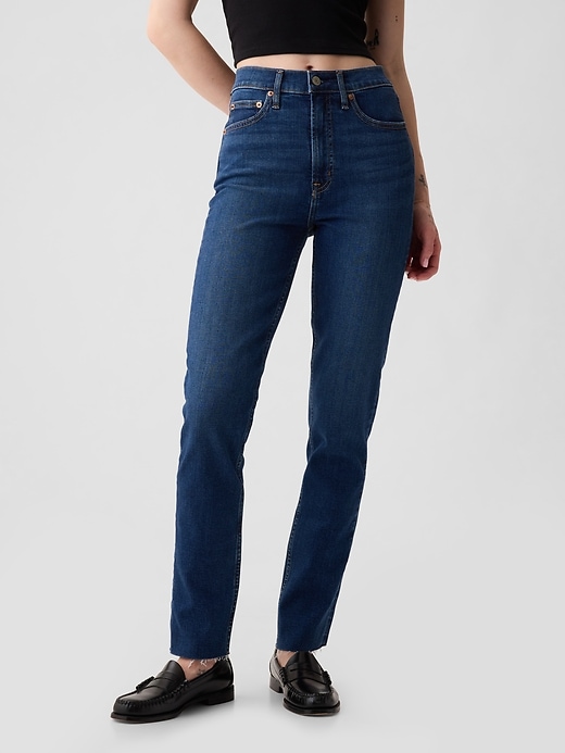 high rise vintage slim jeans
