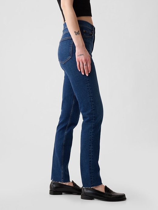 high rise vintage slim jeans