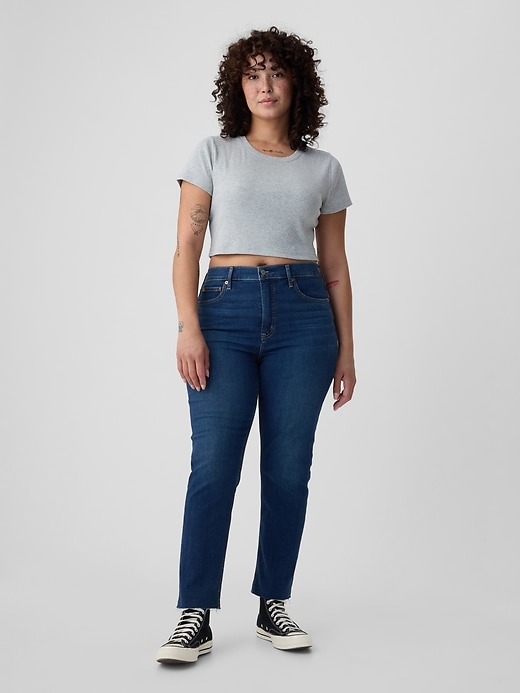 high rise vintage slim jeans