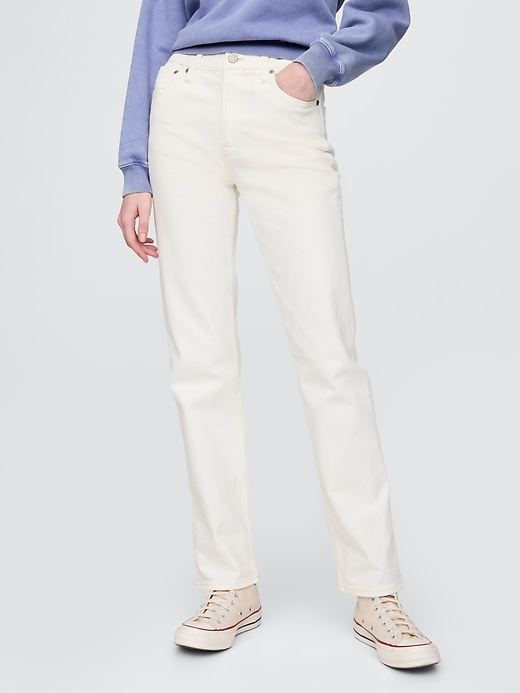 high rise 90s slim straight jeans