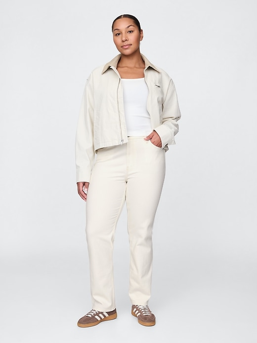 high rise 90s slim straight jeans