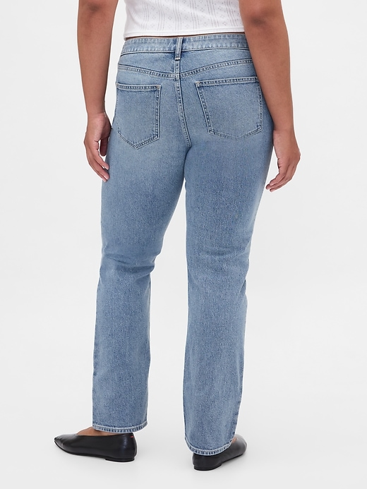 curvy low rise slim straight jeans aus den 90ern
