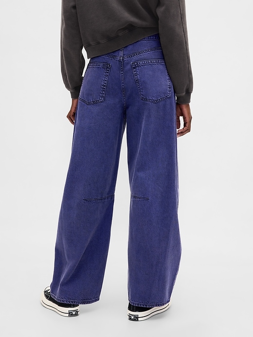 gap × disney tim burtons the nightmare before christmas mid rise ultrasoft barrel jeans