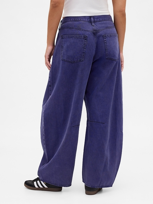 gap × disney tim burtons the nightmare before christmas mid rise ultrasoft barrel jeans
