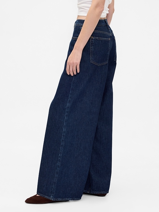 tiefsitzende extra weite jeans