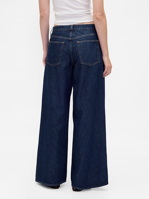 tiefsitzende extra weite jeans