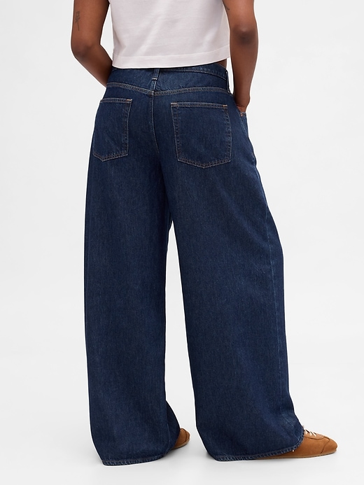 tiefsitzende extra weite jeans