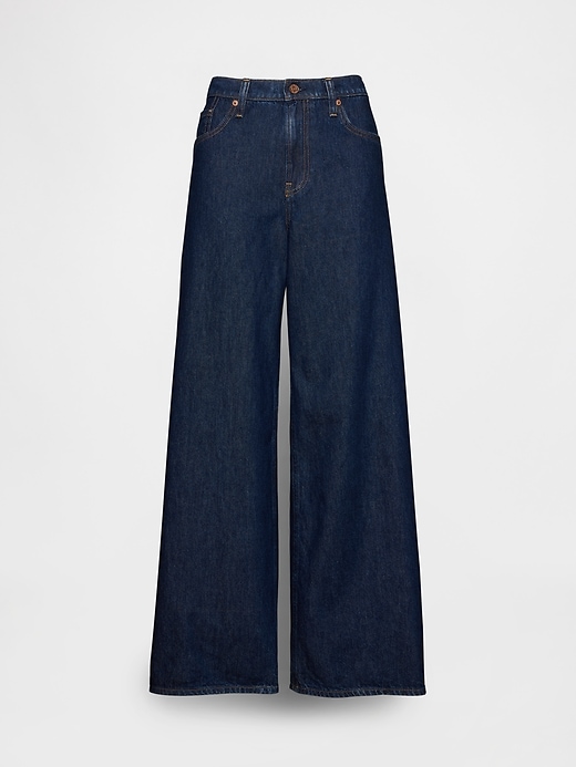 tiefsitzende extra weite jeans