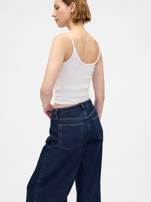 tiefsitzende extra weite jeans