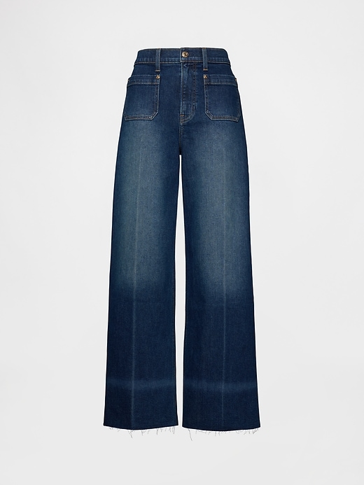 high rise stride wide-leg jeans