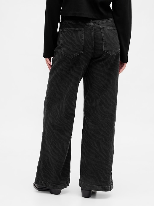high rise stride wide-leg jeans