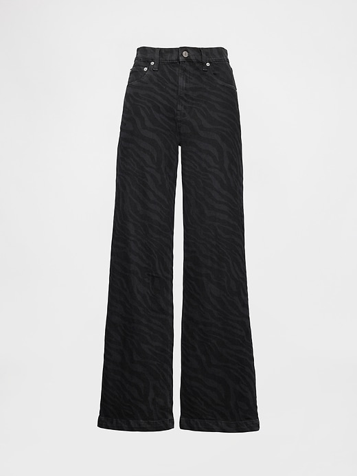high rise stride wide-leg jeans