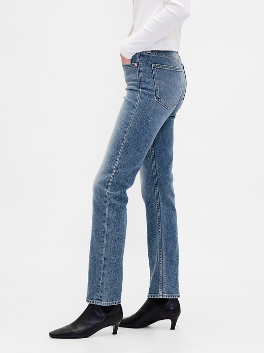 high rise 90s slim straight jeans