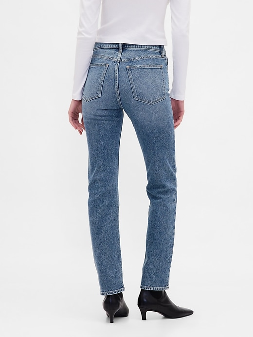 high rise 90s slim straight jeans