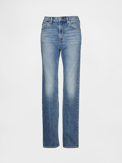 high rise 90s slim straight jeans