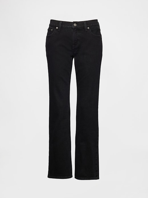 hüftjeans im 90er-jahre-stil schmal geschnitten gerade geschnitten
