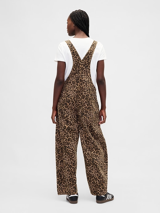 ultraweiche denim-overalls mit hufeisenmuster