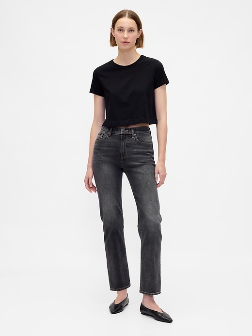 high rise 90s slim straight jeans