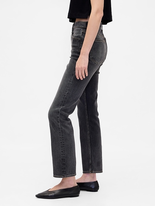 high rise 90s slim straight jeans