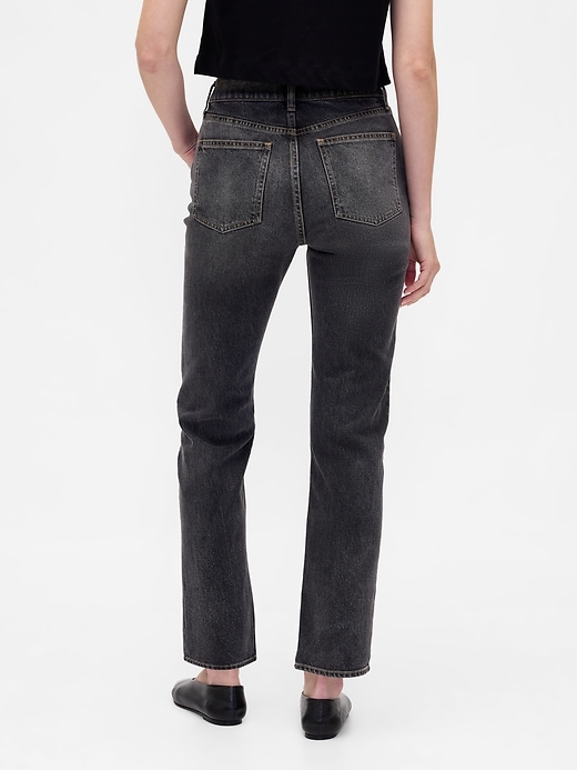 high rise 90s slim straight jeans