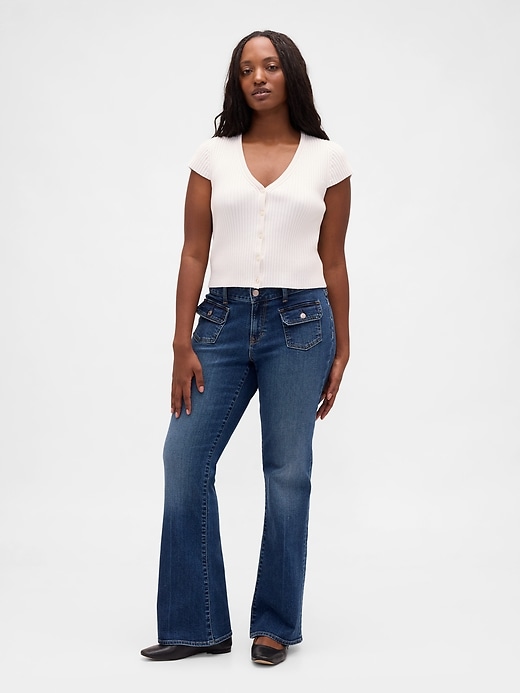 hüftjeans lang und schmal geschnitten