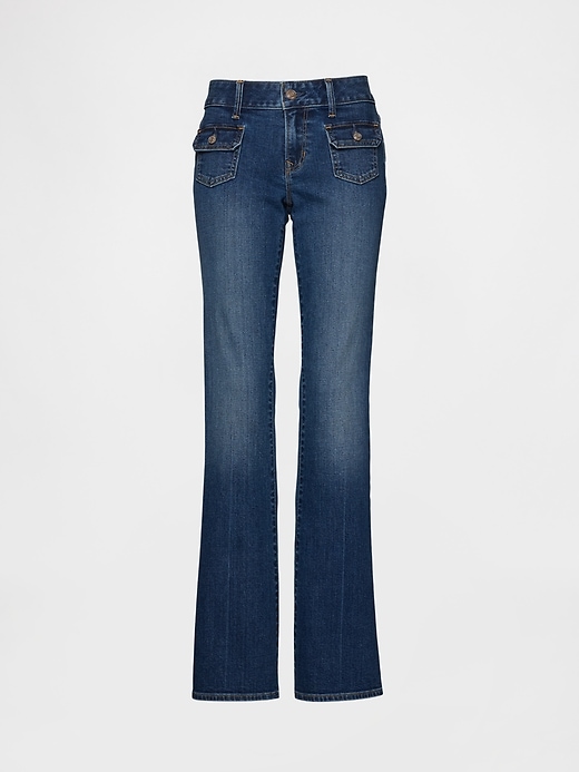 hüftjeans lang und schmal geschnitten