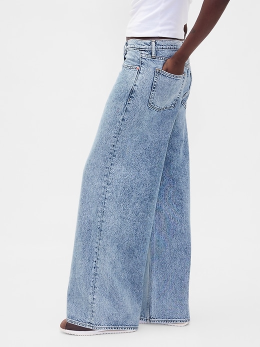 ultrasoft baggy jeans mit mittelhohem bund