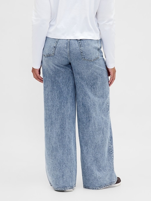 ultrasoft baggy jeans mit mittelhohem bund